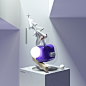 3D abstract art ILLUSTRATION  Inpiration minimal modern sculpture shapes and forms