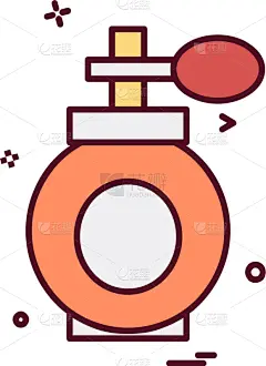 图标,香水瓶,白色,魅力,分离着色,润肤露,香波,防晒霜,设计,收集