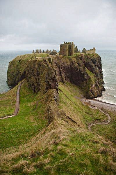 Dunnottar城堡，蘇格蘭。 #海滩...