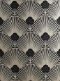 Art Deco Metallic Wallpaper Pattern | WS128 Wallpaper - Art Deco - Geometric Fan Motif - Surrey