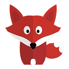 扁平-动物元素贴纸-SVG-狐狸