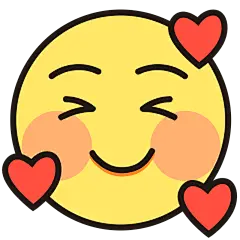 圆形可爱的emoji表情包元素