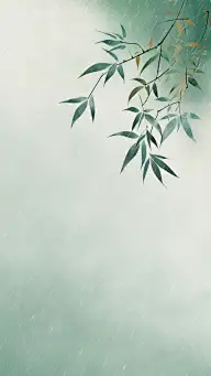 中国风通用古风绿植元素背景绿色竹子图片素材