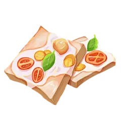 甜品美食插画主题素材