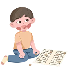 手绘-儿童兴趣班主题-下棋