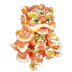 风拟人金融行业老虎元素