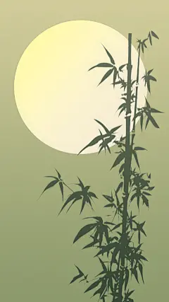 植物通用中国风竹子背景场景图片素材