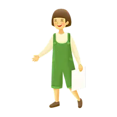卡通感教育培训女人元素