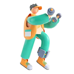 C4D-3D立体潮酷人物插画4