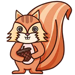 手绘卡通可爱动物插画-狐狸