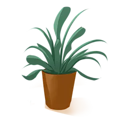 手绘风教育培训插画贴纸-植物
