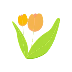 花卉元素可爱风贴纸