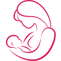 图标系列简约风粉色抽象线条母婴图标元素