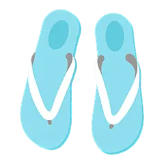 扁平-服饰单品贴纸-SVG-拖鞋1