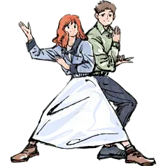 手绘-人物元素-情侣4