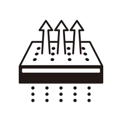 常规内容-图标系列扁平风床垫吸汗排湿功能图标元素