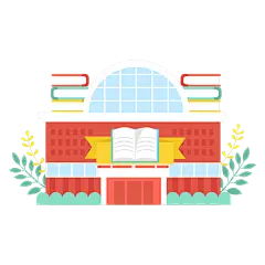 矢量-学校建筑元素