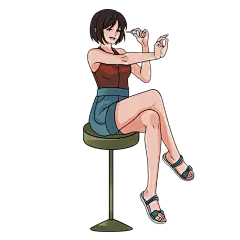 手绘涂指甲油美甲元素7