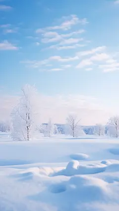 冬日冬季冬日雪景风景场景背景