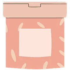 粉色手绘扁平护肤品护肤元素