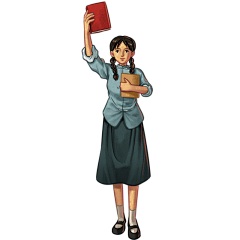 手绘肌理-复古人物常规贴纸