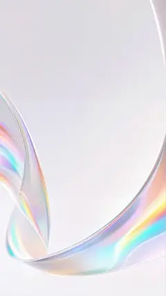 背景系列简约风银色渐变反光弯曲丝带背景