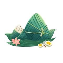 卡通感端午节粽子元素贴纸