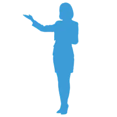 矢量-教师节人物剪影插画贴纸1