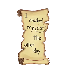 写实-手写歌词卡片贴纸6