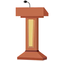 扁平-演讲台元素贴纸-SVG9