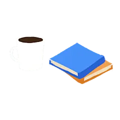 卡通感书本元素贴纸