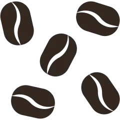 饮品系列矢量咖啡豆图标贴纸