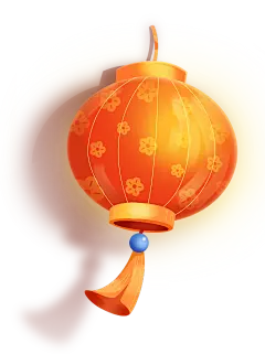 常规中国风灯笼+阴影元素