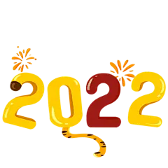 元旦新年卡通2022文字4