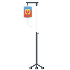 扁平风医疗元素贴纸-svg-输液