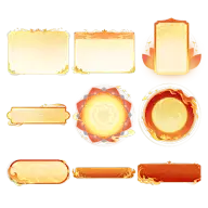 边框系列中国风纹理边框元素组合