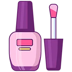 行业icon矢量多色扁平-指甲油