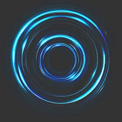 常规系列-科技风系列科技感蓝色高光光圈光效元素