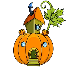 手绘-线条简笔画元素-南瓜