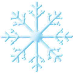 3D立体冬季雪花贴纸