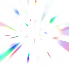 特效系列梦幻彩色长方形光斑元素