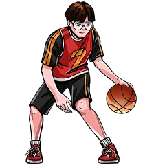 手绘-街头篮球动漫人物插画6