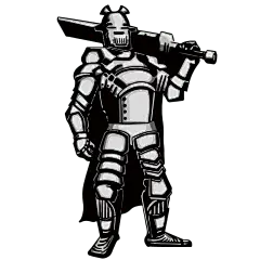 欧洲骑士铠甲人物贴纸-SVG6