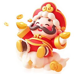 正月初五迎财神3D财神爷元素