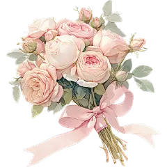 植物通用水彩插画花束元素素材