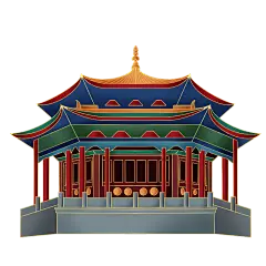 中国风-国潮特色建筑插画10