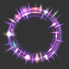 常规内容-特效系列科技感紫色光圈元素