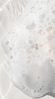 特效系列写实白色泡沫水面俯视背景展台