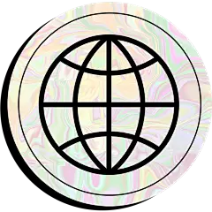 手绘-镭射潮酷主题-地球