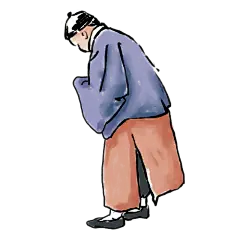 中国风教师节男性元素贴纸